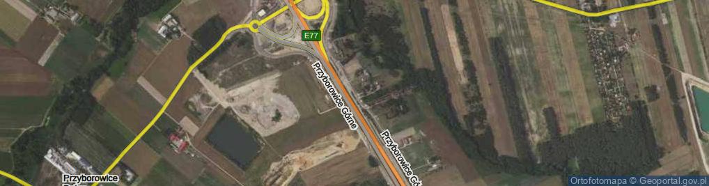 Zdjęcie satelitarne Przyborowice Górne ul.